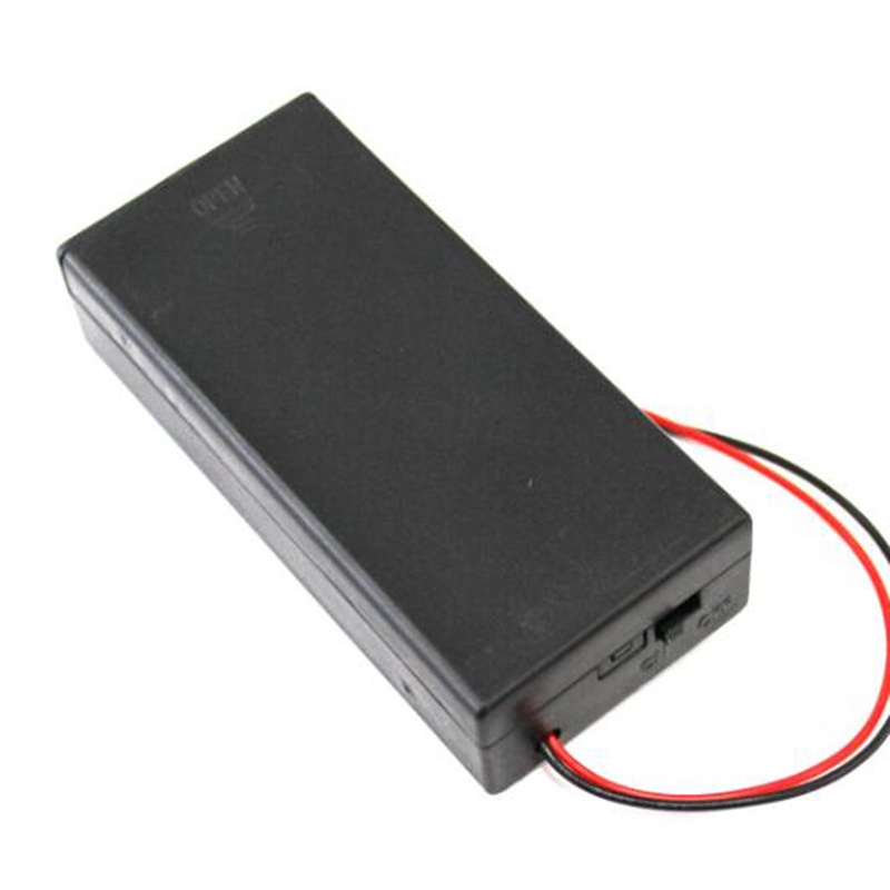 2 Caixas De Bateria 18650 7.4V 18650 Suporte Com Tampa E Interruptor 18650 Compartimento De Lítio Na Série