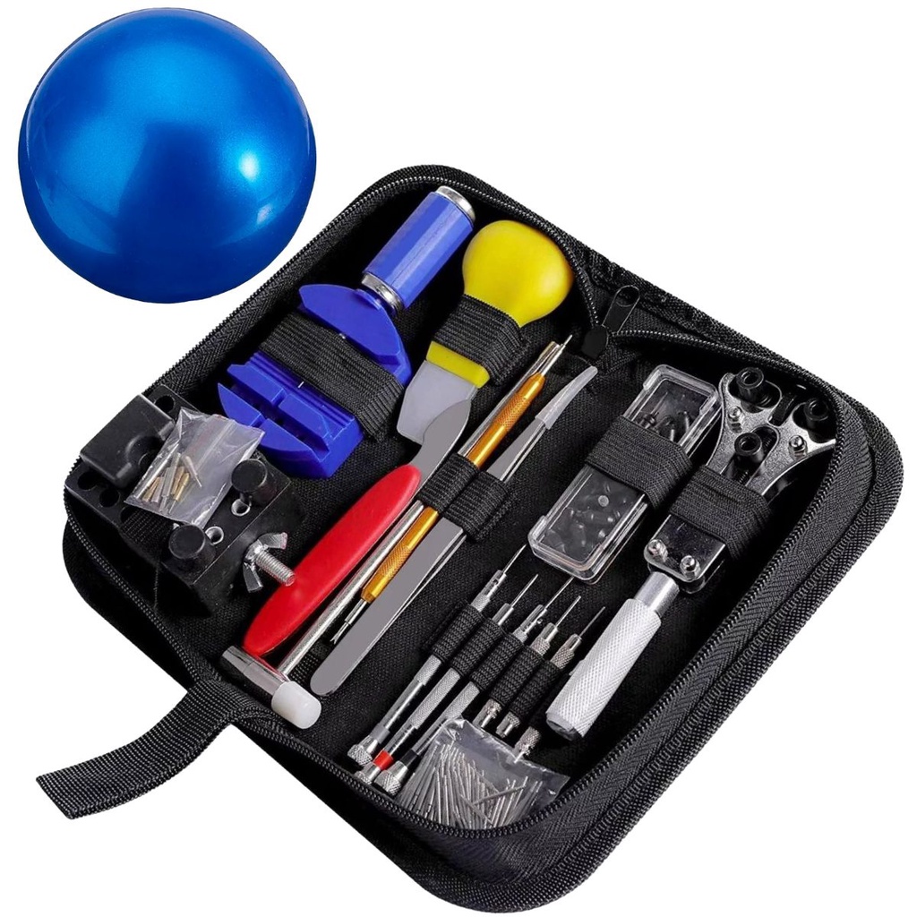 KIT FERRAMENTAS 147 PÇS RELOJOEIRO COMPLETO + BOLA SACA FUNDO