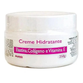Creme Hidratante Elastina, Colágeno e Vitamina E - 250GR - ALQUIMIA em Oferta na Shopee