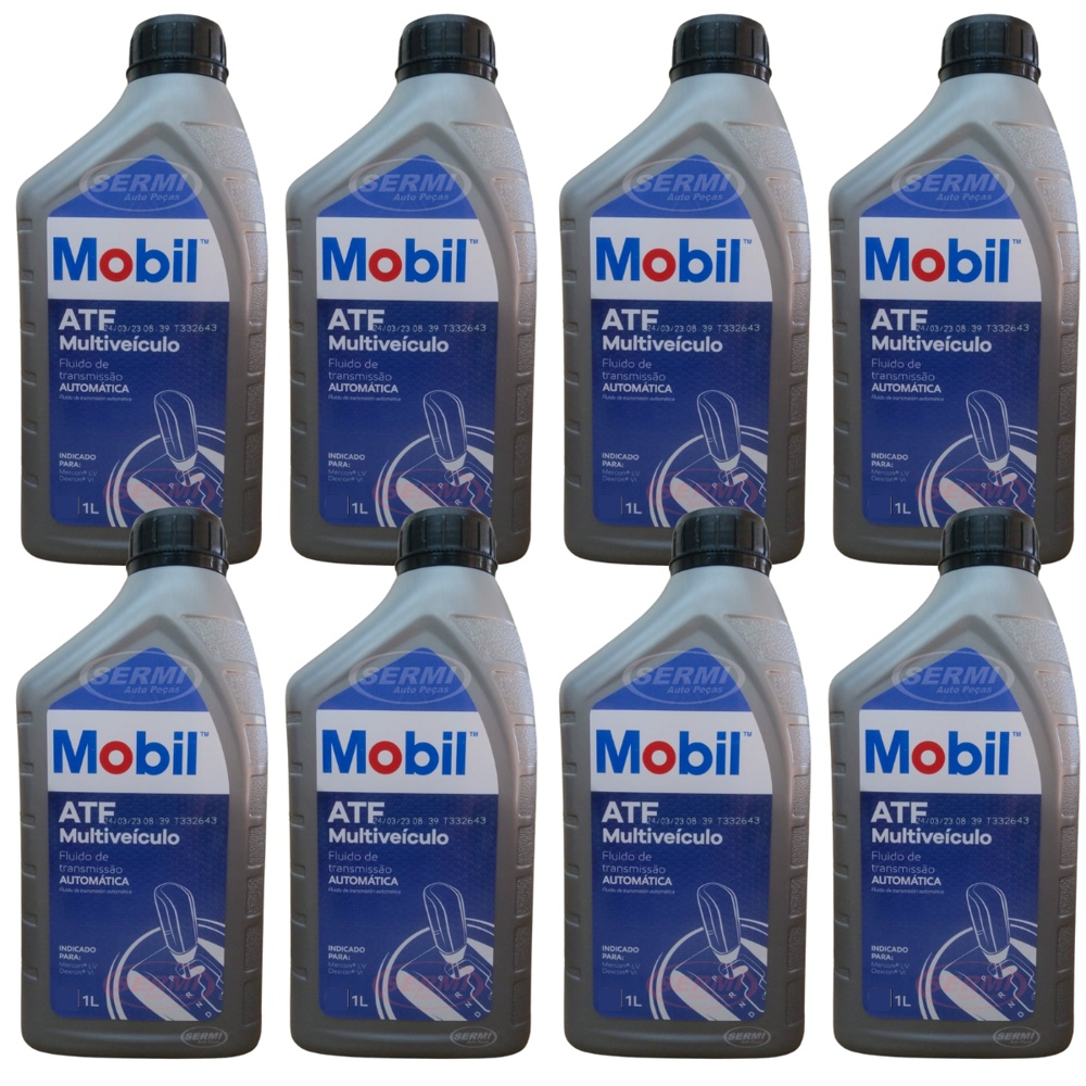 Kit 8 Litros Óleo ATF Dexron VI Mobil Multiveículo Para Câmbio Automático em Oferta na Shopee