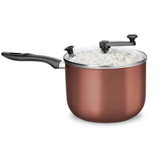 Panela Pipoqueira Antiaderente com tampa de vidro N22 4,8 Litros alumínio Cor Chocolate Cozinha MTA - 9180 em Oferta na Shopee