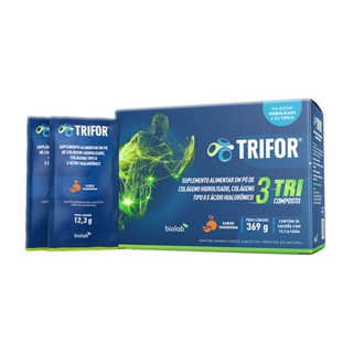 Trifor Colágeno Hidrolisado + Ácido Hialurônico com 30 Sachês