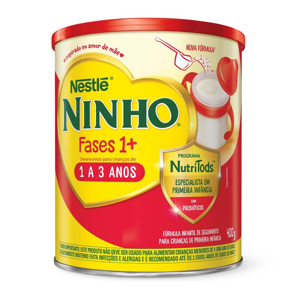 Fórmula Infantil de Primeira Infância Ninho Fases 1+ 400g em Oferta na Shopee