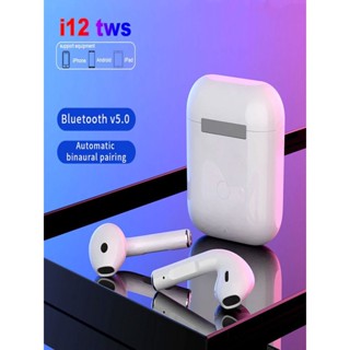 Fone de Ouvido i12 Bluetooth 5.0-Branco