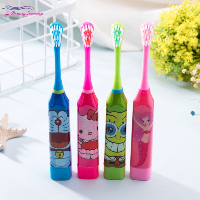 BT Cartoon Escova De Dentes Elétrica À Prova D'água Para Limpeza Infantis em Oferta na Shopee