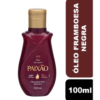 Óleo Corporal Paixão - Amêndoa Framboesa Negra - 100ml