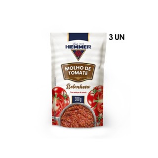 3 Molhos de Tomate Bolonhesa Hemmer 300g