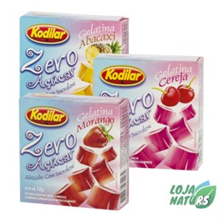KIT Gelatina Zero Açúcar Sem Glúten 12g - Kodilar