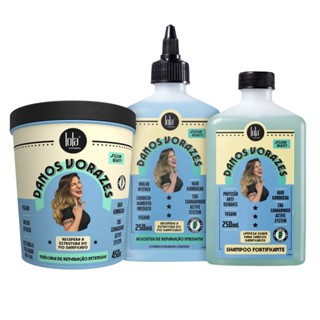 Kit Lola Cosmetics Danos Vorazes Shampoo + Condicionador 250ml + Máscara 450g