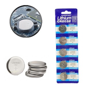 Kit 5 Unidades Pilhas Bateria Litio Lithium Botao Moeda Cr2032 3v Computador Eletronicos