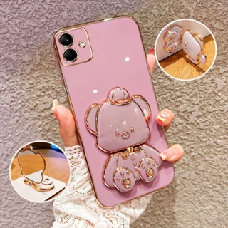 Capa De Telefone À Prova De Choque Para Samsung Galaxy A07 A06 4G A05S A05 A04 A04E Bonito 3D Chapéu Bebê Urso Suporte P em Oferta na Shopee