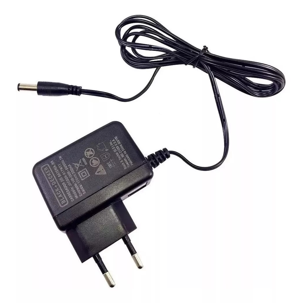 CARREGADOR PARA PARAFUSADEIRA CD121 JDC006 BLACK DECKER