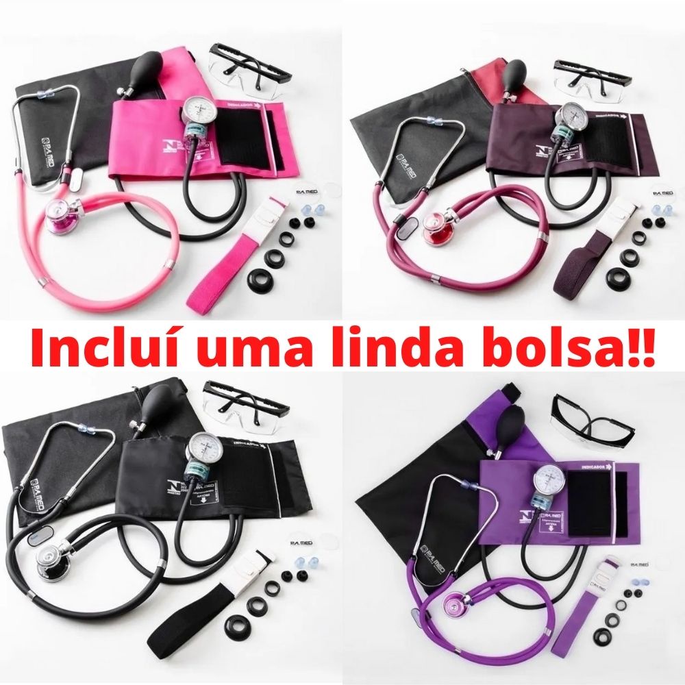 Kit Enfermagem Acadêmico Completo PA MED Garantia