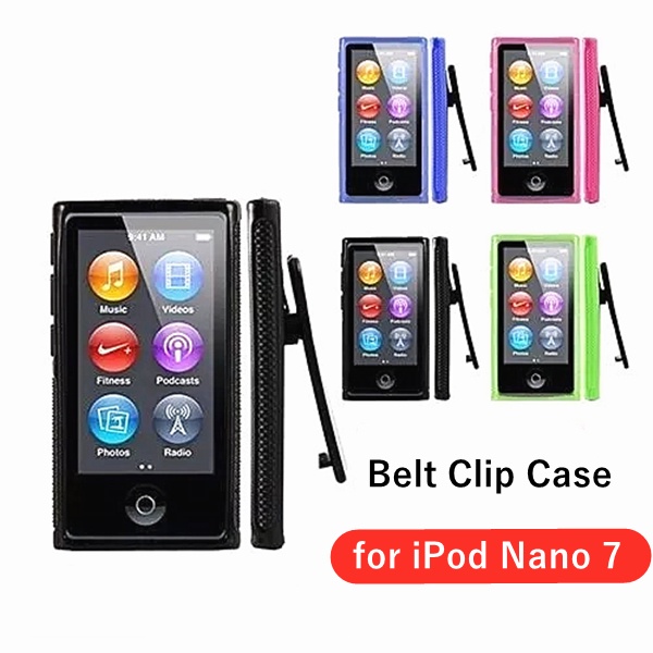 Para Apple iPod Nano 7a Geração Nano7 Clip De Correia Nano7 Capa Protetora De Borracha Slim