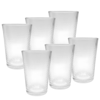 Jogo 6 Copos Vidro Grosso Baixo 200ml Água Suco Drink em Oferta na Shopee