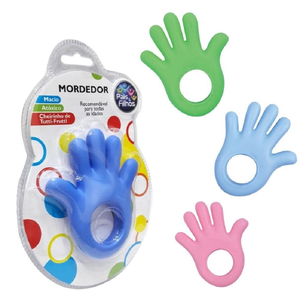 Mordedor Mãozinha Sortido - Pais e Filhos em Oferta na Shopee