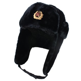 Venda A Quente Rússia Ushanka Chapéus De Bombardeiro Com Pele Térmica Para Mulheres Homens Chapéu De Inverno Boné De Esqui Na Neve