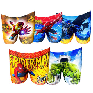 Kit 5 Cueca Infantil Box Boxer Menino Personagens Super-Heróis Sublimada em Oferta na Shopee