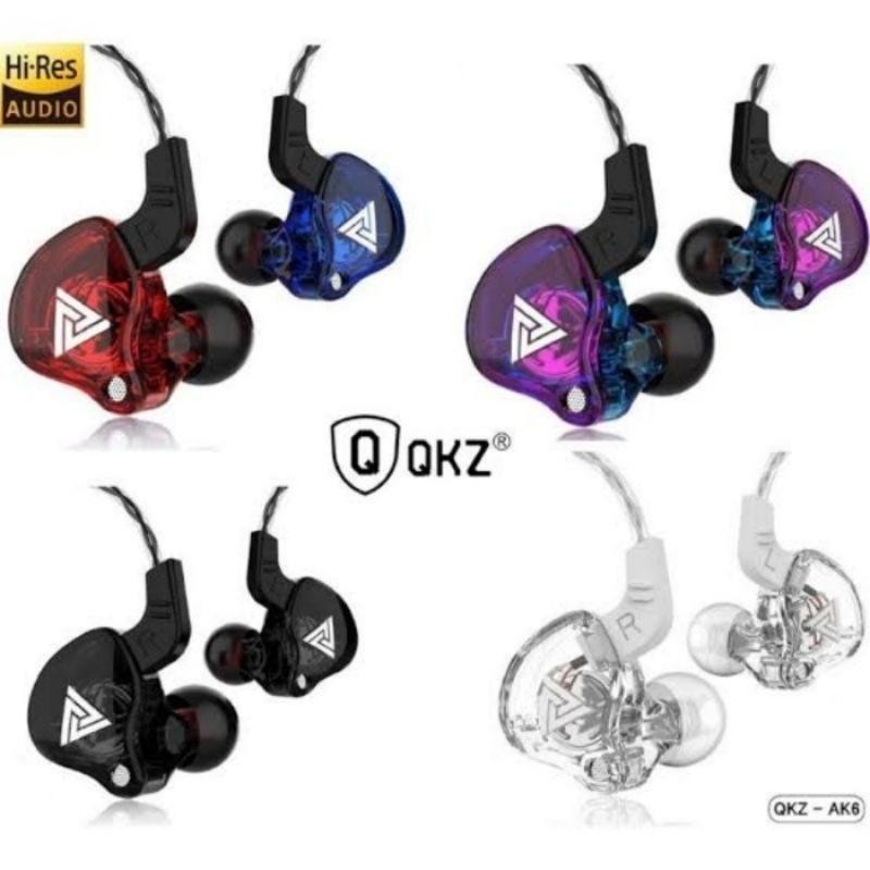 Fone De Ouvido com Fio Esporte Correndo Auscultadores Bass Stereo Headset, Música Earbuds QKZ AK6 Original