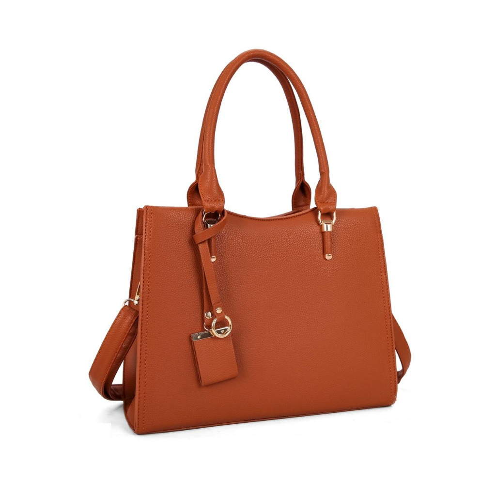 Bolsa  Grande De Ombro e Transversal Feminina De Couro PU B307 JZ