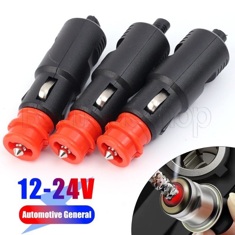 Plugue De Isqueiro De Carro 12V-24V-Adaptador De Tomada De Energia-Acessórios De Macho-Conector-Alta Qualidade , Resiste em Oferta na Shopee