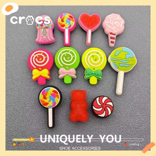 Croc jibbitz Lollipop hole shoe buckle Encanta Bonitos Doces Flor De Sapato Moda Chinelos Coreanos Fivela Decorativa