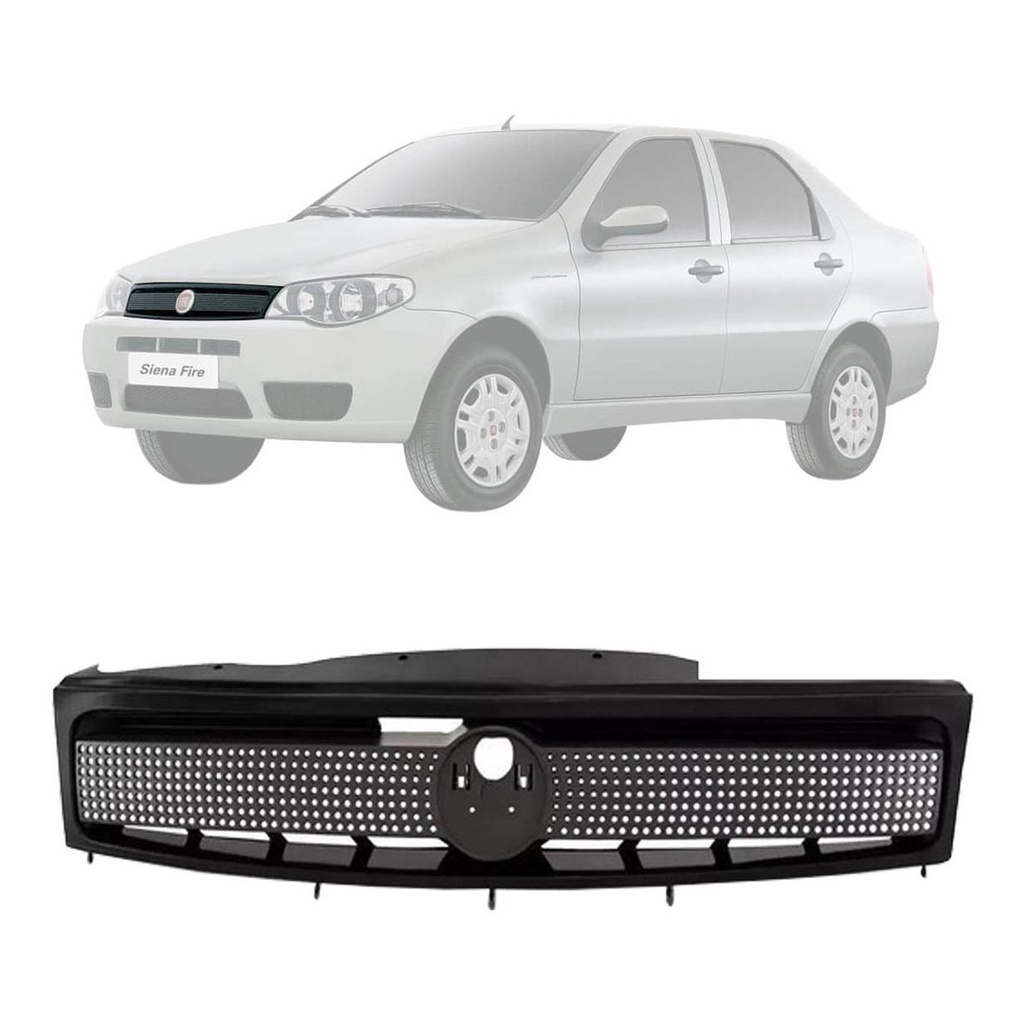 Grade Dianteira Fiat Siena 2003 2004 2006 2008 2009 Preto