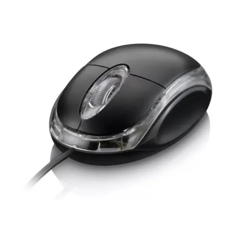 Mouse Usb simples Com Fio Óptico Black Led vermelho Pc Notebook SB-S01 VERDE