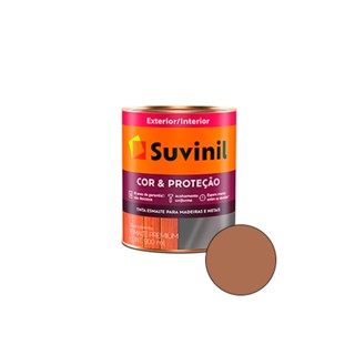 Tinta Esmalte Sintético Cor e Proteção Marrom Conhaque Brilhante 900ml - SUVINIL