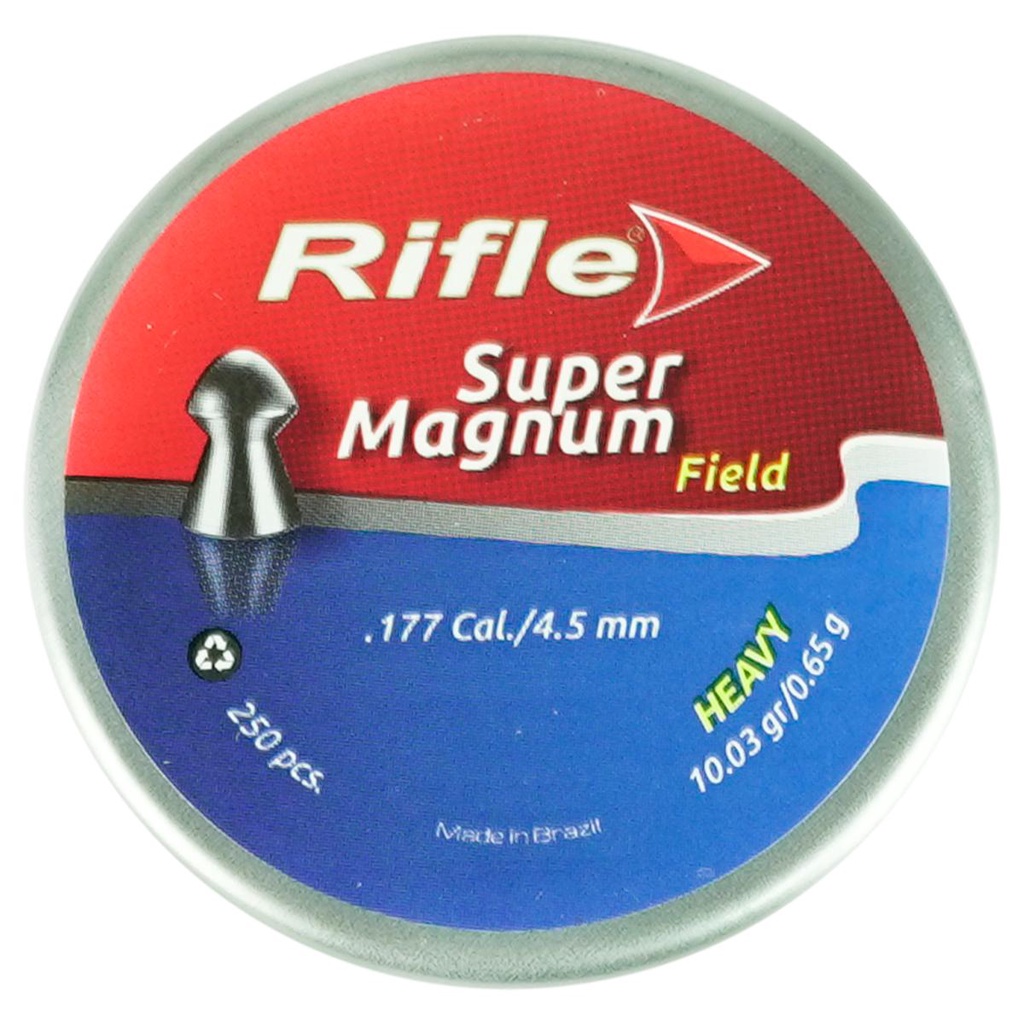 Chumbinho 4.5mm Rifle Super Magnum Field Heavy 250un - Sports & Outdoors
