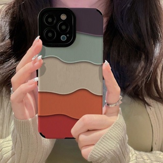 Case for Samsung A15/A55/A54/A14/A34/A13/A12/A52/ A53/A10S/A71/A72/A73/A30/A50S/A22/A33 Colored wavy pattern phone case em Oferta na Shopee