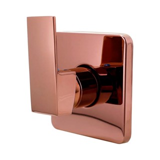 Misturador Monocomando para Chuveiro quadrado dourado rose Oiapoque Pingoo