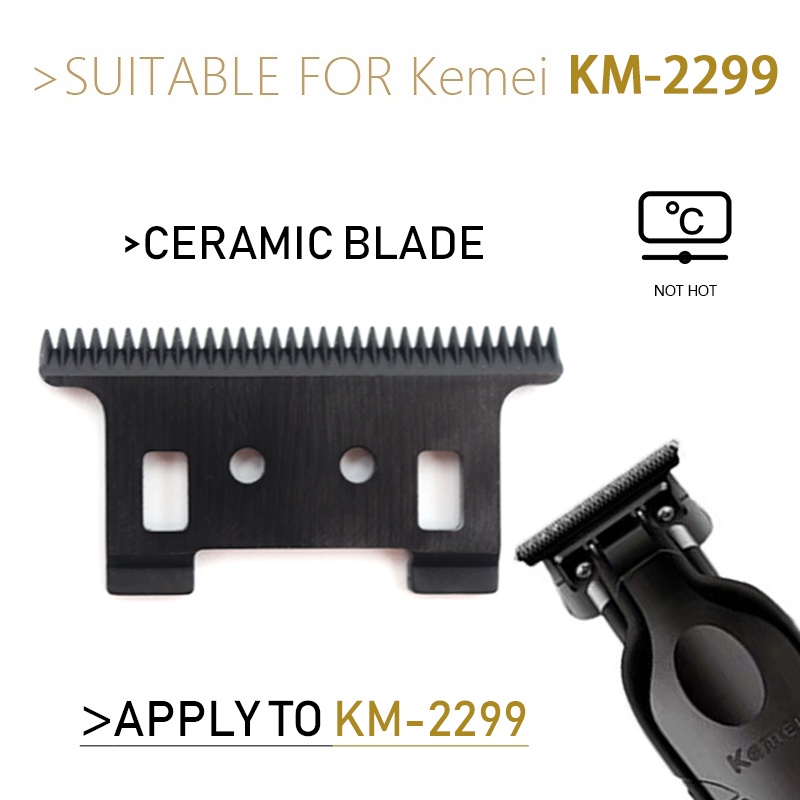 Lâmina Móvel De Substituição Original Para Kemei KM-2299 Clipper Professional Faca De Corte Cabelo Acessórios De Cabeça