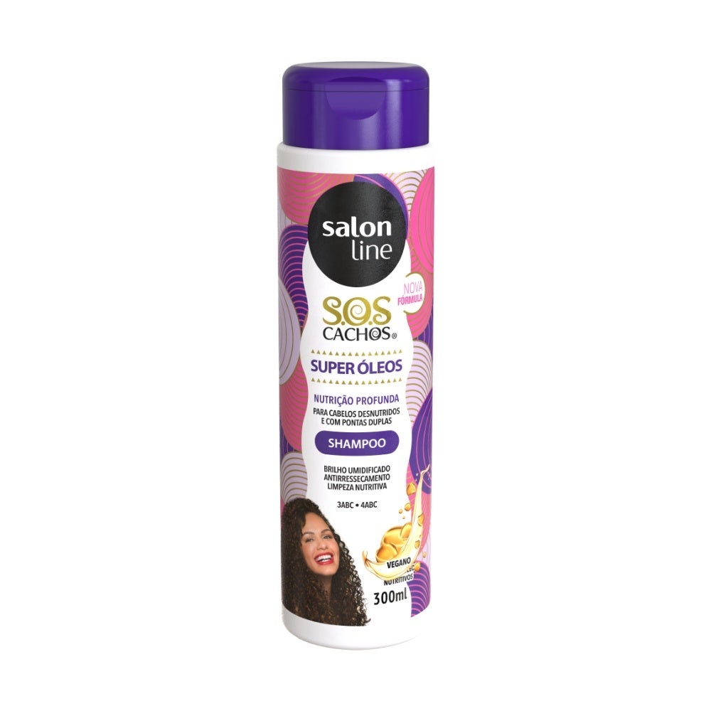 Shampoo SOS Cachos Super Óleos Salon Line 300ml em Oferta na Shopee