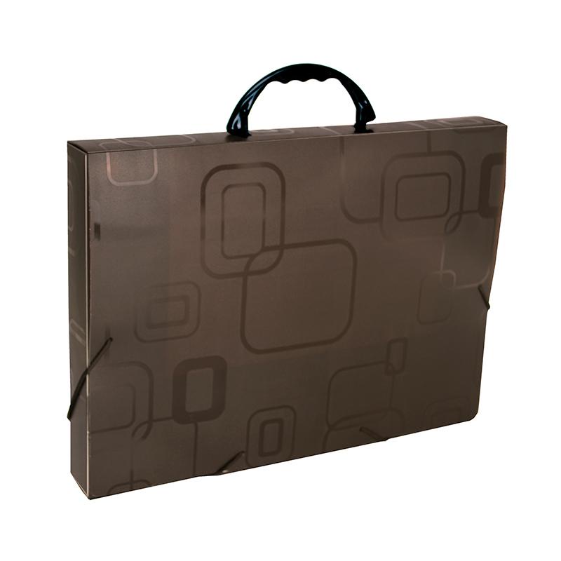 Maleta com alça Dellofine ofício fumê  2152.I Dello em Oferta na Shopee