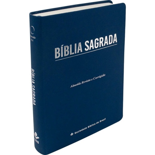 Bíblia Sagrada ARC | Letra Gigante | Sintético Flexível | Azul Escuro em Oferta na Shopee