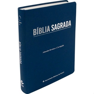 Bíblia Sagrada ARC | Letra Gigante | Sintético Flexível | Azul Escuro em Oferta na Shopee