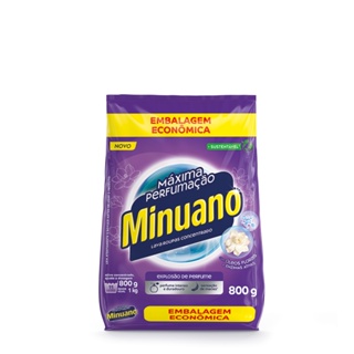 Sabão em pó Minuano Máxima Perfumação Emb Econômica 800g em Oferta na Shopee