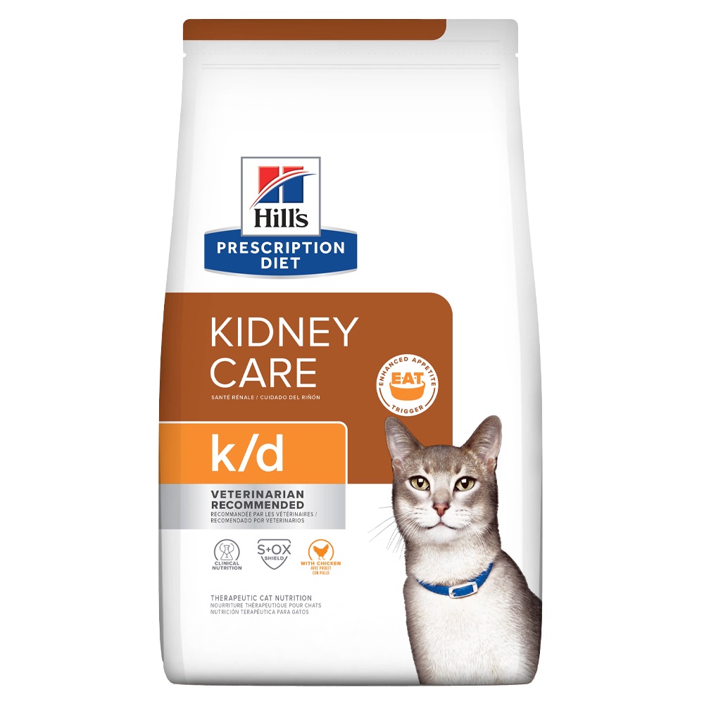 Ração Hill s Prescription Diet K/D Gatos Adultos Cuidado Renal 1,8Kg - Pets