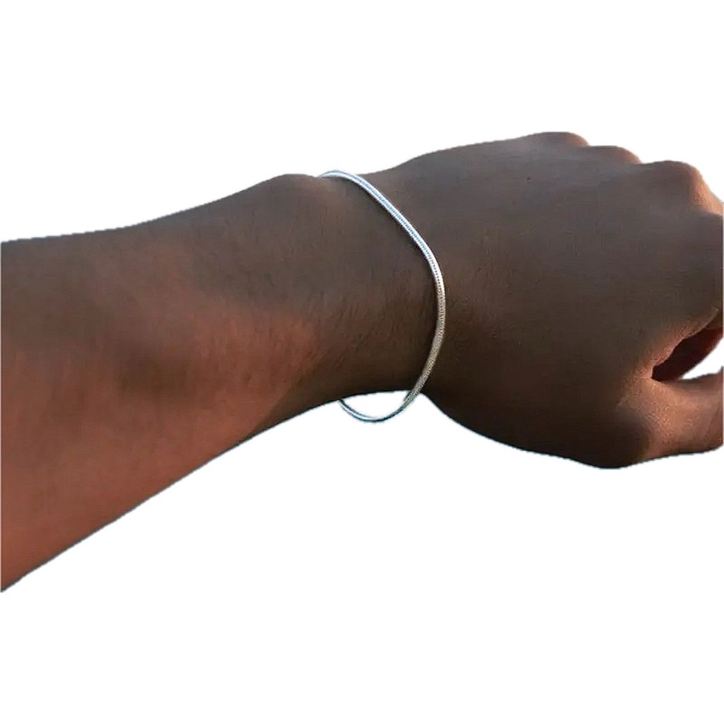 Pulseira modelo rabo de rato Masculina Feminina Unissex em Oferta na Shopee