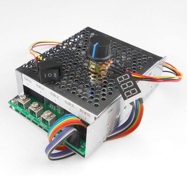 Controlador De Velocidade De Interruptor Reversível CW CCW Com display digital DC 10-55V 60A PWM Do motor