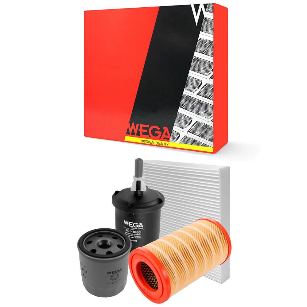 Kit Troca de Filtros S10 2.5 8V Flex 2015 a 2022 Wega em Oferta na Shopee