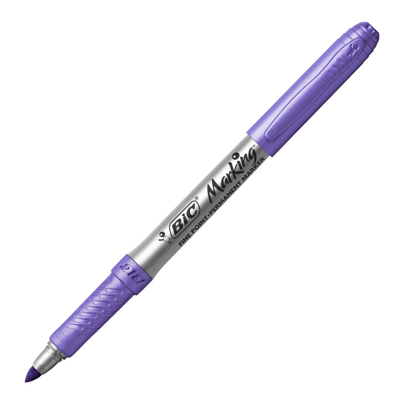 Pincel marcador permanente Marking Violeta Metálico 971152 Bic em Oferta na Shopee