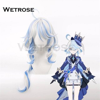 [Wetrose] Genshin Focalors Furina Cosplay Peruca De Fantasia