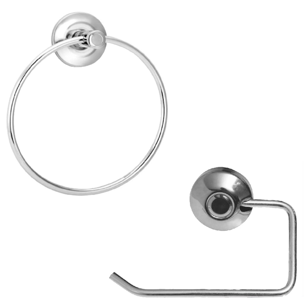 Suporte Porta Toalha Tipo Argola Ou Tipo Curvo Em Inox Para Banheiro Bidê Decoração Organização em Oferta na Shopee