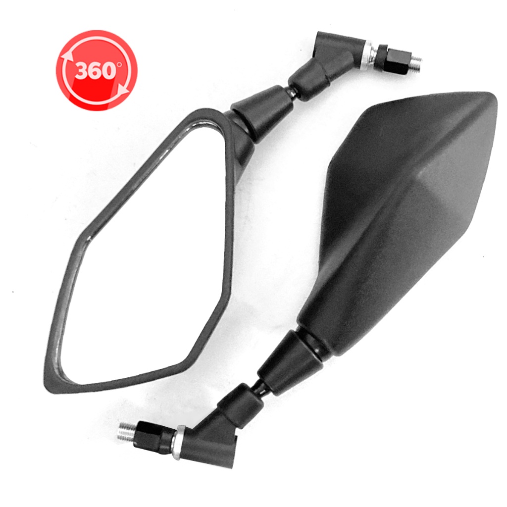 Par Retrovisor Curto 360° Giro Z400 Articulado Rosca Honda Convexo em Oferta na Shopee