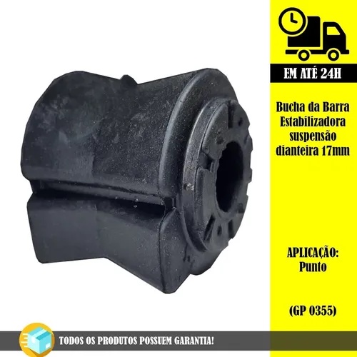 Par Bucha Da Barra Estabilizadora Suspensão Dianteira 17mm Punto (GP0355)