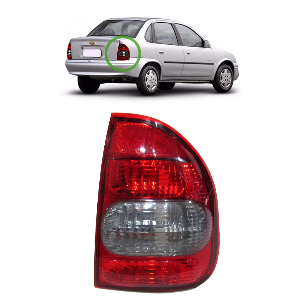 Lanterna Tras Corsa Sedan Classic 00 01 02 03 04 05 06 07 08 09 10 Fumê em Oferta na Shopee
