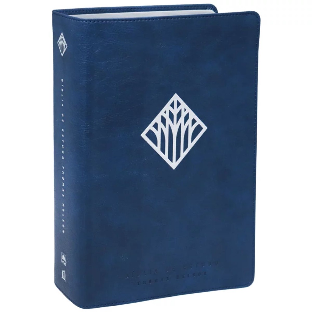 Bíblia De Estudo Thomas Nelson | Caixa Box | NVI | Capa Luxo Azul Marinho em Oferta na Shopee