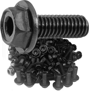 Parafuso Rosca Esquerda Disco de Serra Marmore Compativel Makita Bosch Dewalt M6 4100nh 4200nh Similar 1 ou 10 ou 50 peças